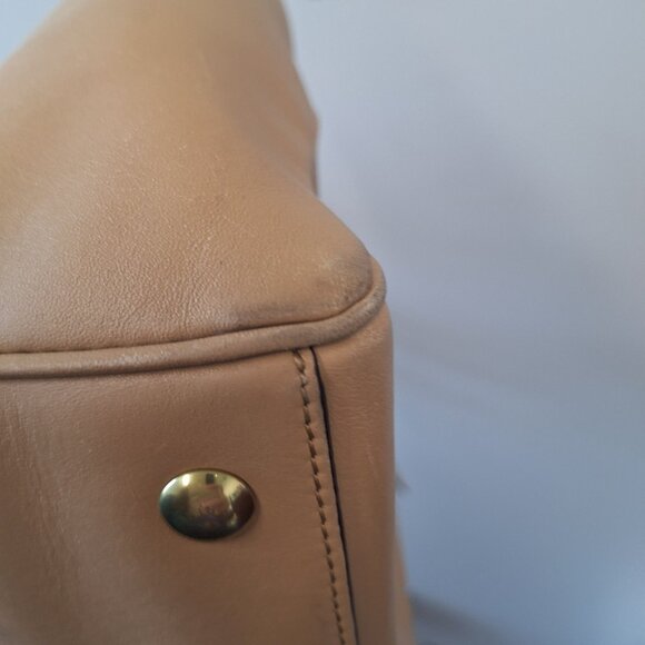 Coach Legacy Candace Sand Beige Leather Carryall Satchel K1249-24201 - Picture 7 of 7